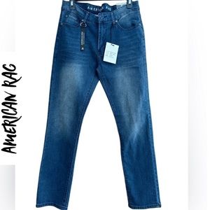 New American Rag Slim Straight Fit Deep Blue Jeans
